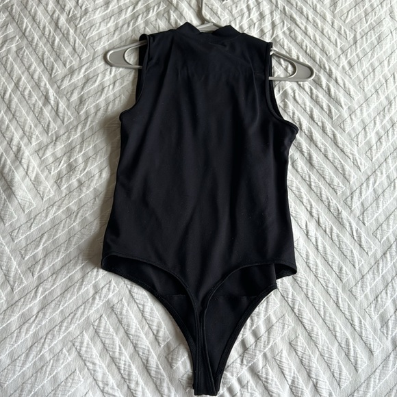 Black bodysuit tank, high neck - Picture 4 of 5